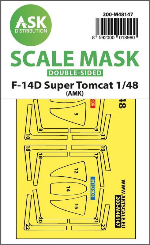 8592000018960 - F-14D Super Tomcat - Double-sided express fit mask [AMK]