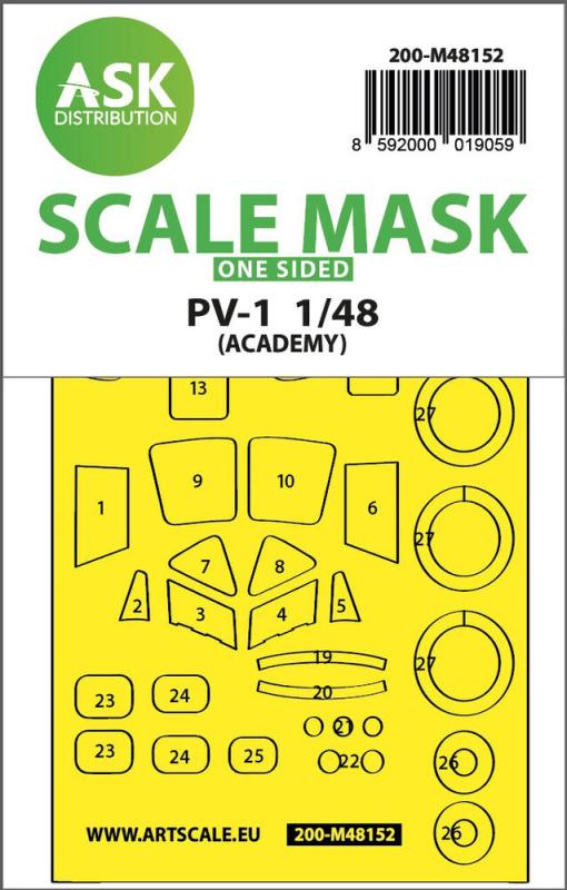 8592000019059 - PV-1 Ventura - One-sided express fit mask [Academy]