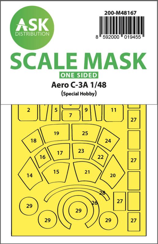 8592000019455 - Aero C-3A - One-sided express fit  mask [Special Hobby]