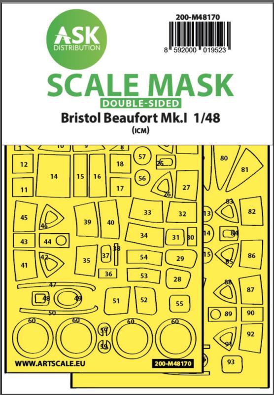 8592000019523 - Bristol Beaufort MkI  - Double-sided express fit mask [ICM]