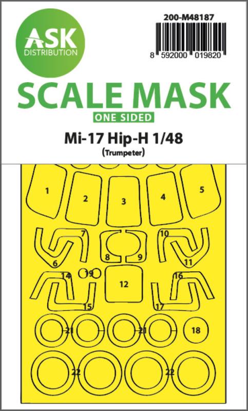 8592000019820 - Mil Mi-17 Hip-H - One-sided express fit mask [Trumpeter]