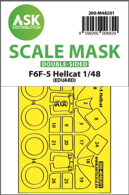 8599260006829 - F6F-5 Hellcat - Double-sided express fit mask [Eduard]