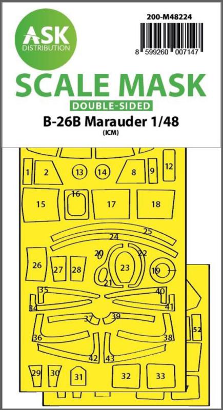 8599260007147 - B-26B Marauder - Double-sided express fit mask [ICM]