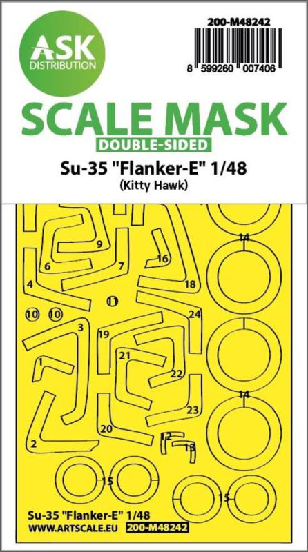 8599260007406 - Su-35  Flanker-E - Double-sided express fit mask [Kitty Hawk]