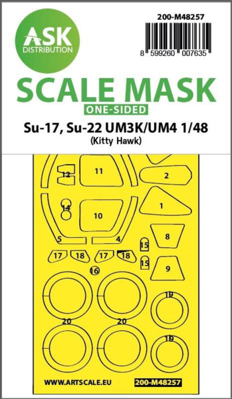 8599260007635 - Su-17 Su-22 UM3K UM4 - One-sided express fit mask [Kitty Hawk]