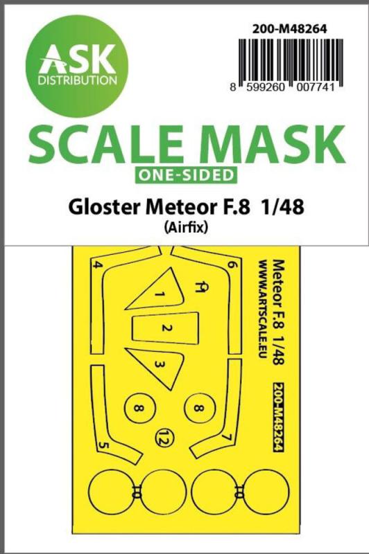 8599260007758 - Gloster Meteor F8 - Double-sided express fit mask [Airfix]