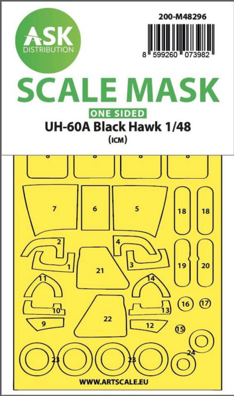 8599260073982 - UH-60A Black Hawk - One-sided express fit mask [ICM]