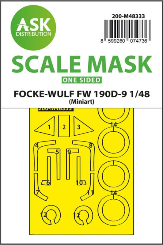 Fw 190D - One-sided express fit mask [Miniart]