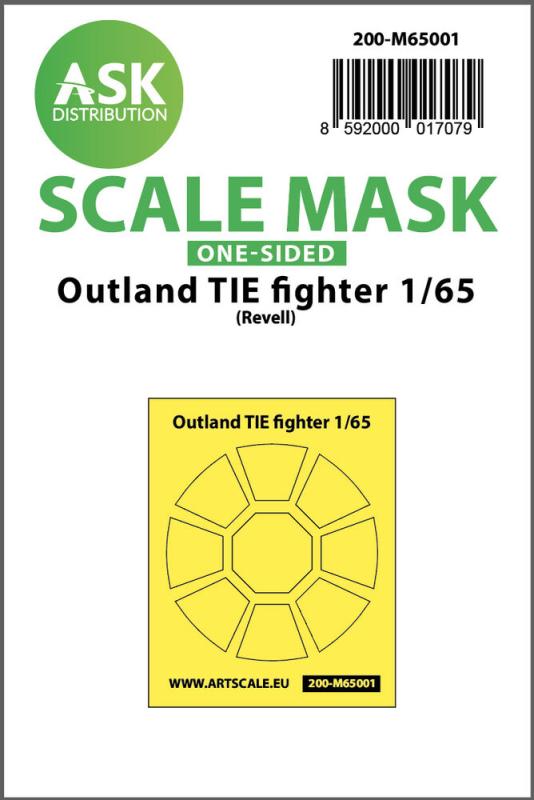 8592000017079 - Outland TIE fighter - One-sided painting mask [Revell]