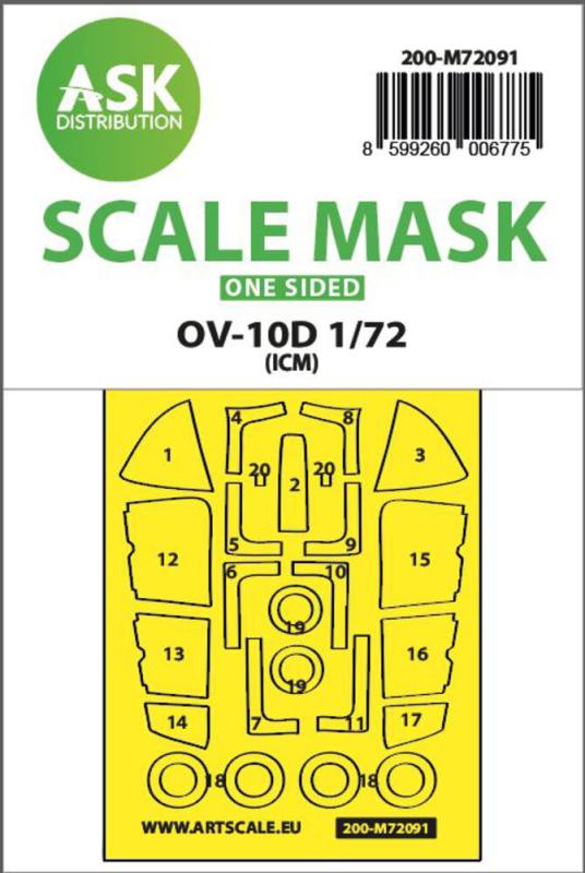 8599260006775 - OV-10D Bronco - One-sided express fit mask [ICM]
