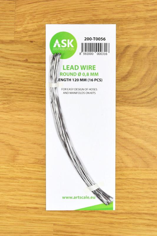 8592000000316 - Lead Wire - Round à 08 mm x 120 mm (cca 16 pcs) 8592000000316 - Lead Wire - Round à 08 mm x 120 mm (cca 16 pcs)