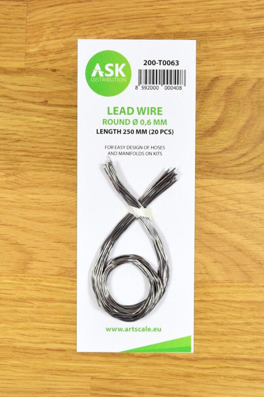 8592000000408 - Lead Wire - Round à 06 mm x 250 mm (cca 20 pcs) 8592000000408 - Lead Wire - Round à 06 mm x 250 mm (cca 20 pcs)