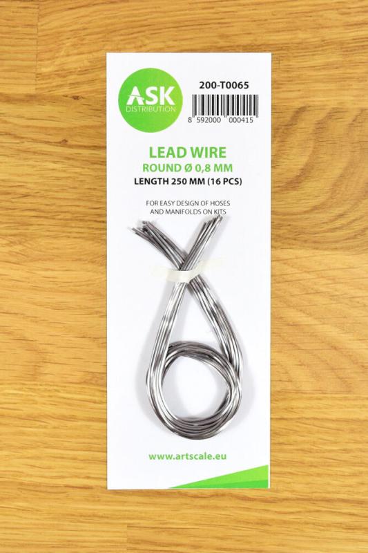 8592000000415 - Lead Wire - Round à 08 mm x 250 mm (cca 16 pcs) 8592000000415 - Lead Wire - Round à 08 mm x 250 mm (cca 16 pcs)