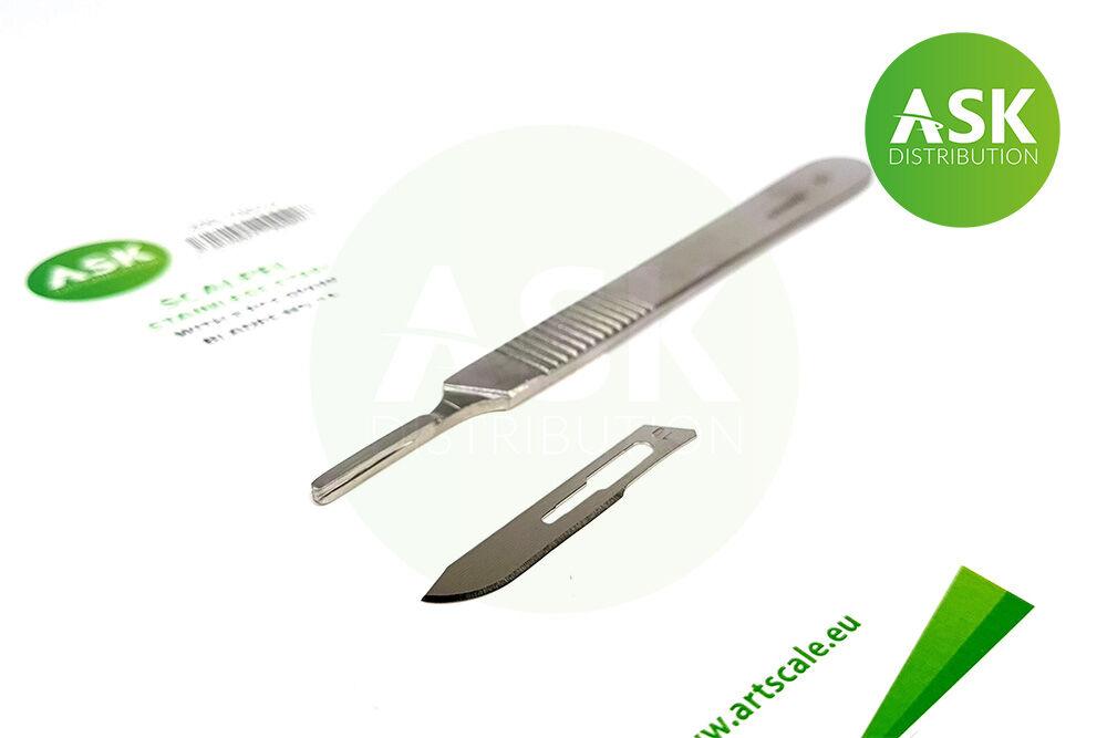 8592000000927 - Scalpel stainless steel with 3pcs spare blades no10 8592000000927 - Scalpel stainless steel with 3pcs spare blades no10