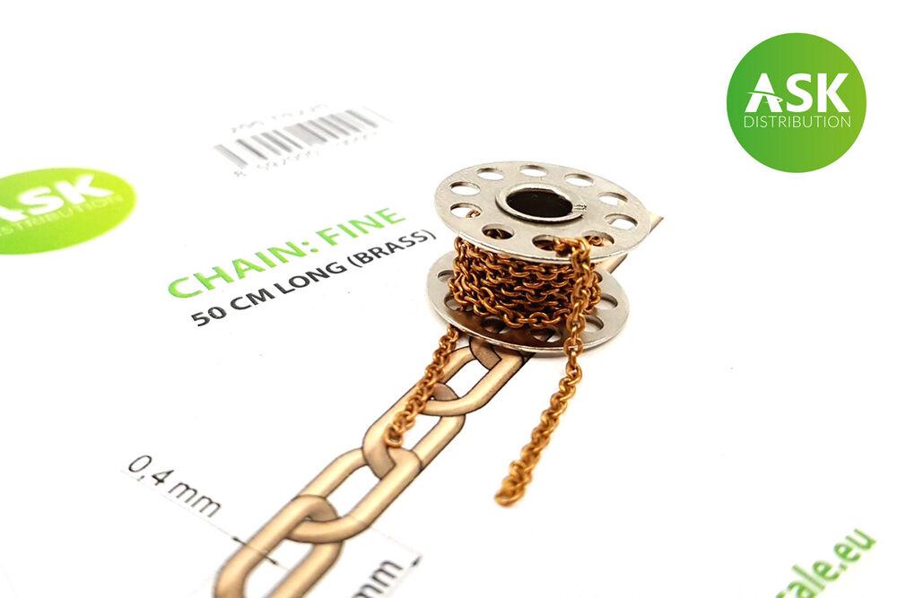 8592000000057 - Chain Fine - 50 cm long (brass) 8592000000057 - Chain Fine - 50 cm long (brass)