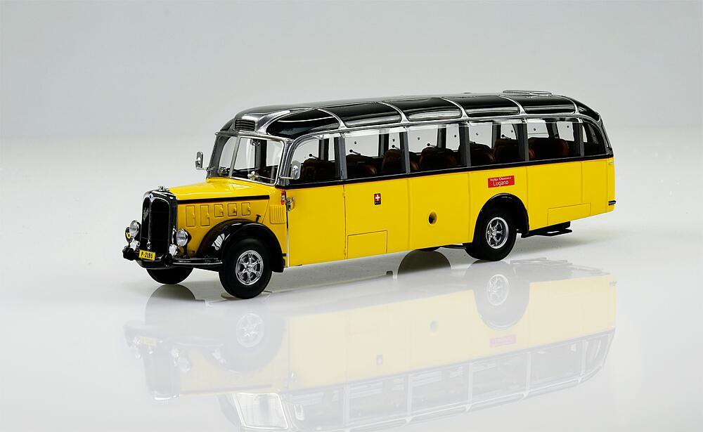 Saurer Alpenwagen L4C IIIa PTT silber/gelb 1952