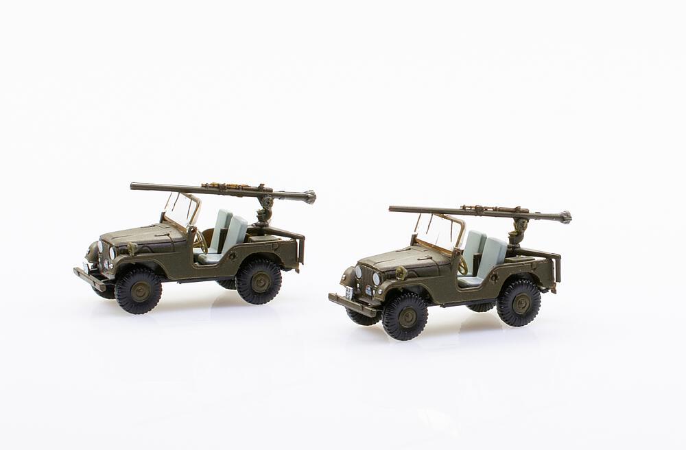 Set mit 2 Jeep PAK58-Panzer Abwehr Kompanie-BAT