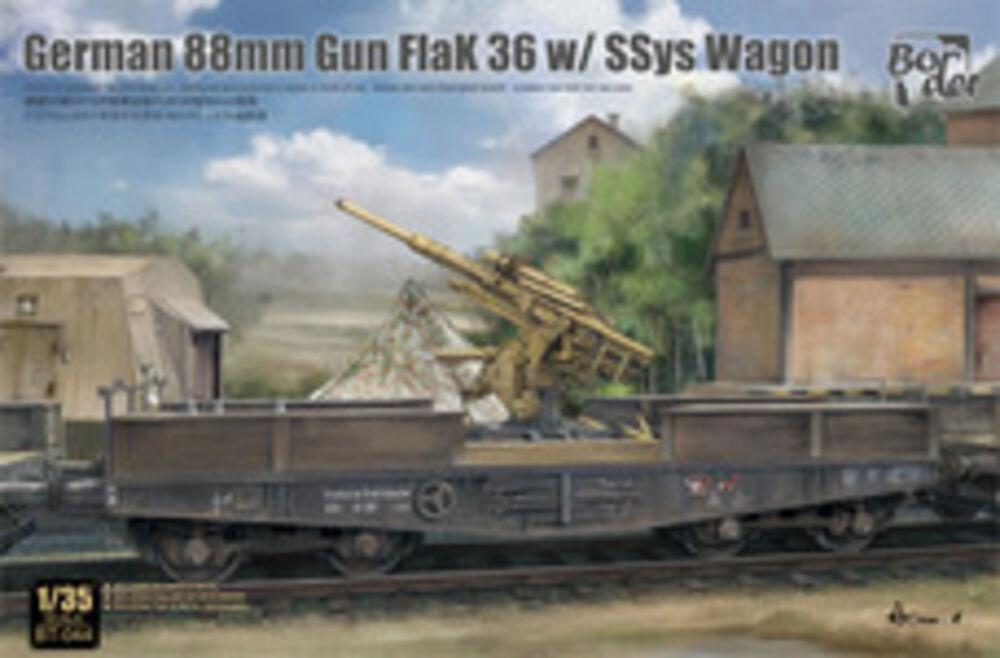 German 88 mm Gun FlaK 36 w/ SSys Wagon
