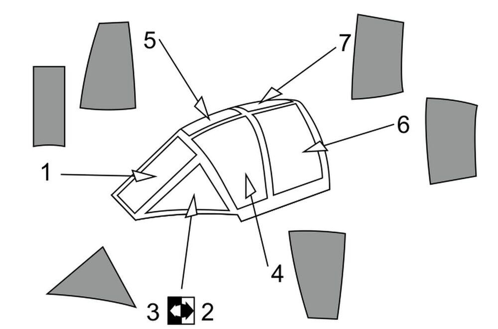 8595683903462 - MXY-7 Ohka model 22 Canopy mask (kit) 8595683903462 - MXY-7 Ohka model 22 Canopy mask (kit)