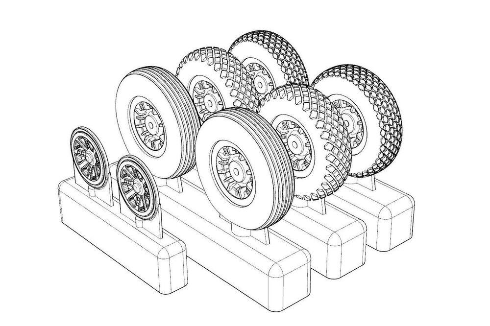 8595683906845 - P-47N Wheels (3 type of pattern) 8595683906845 - P-47N Wheels (3 type of pattern)