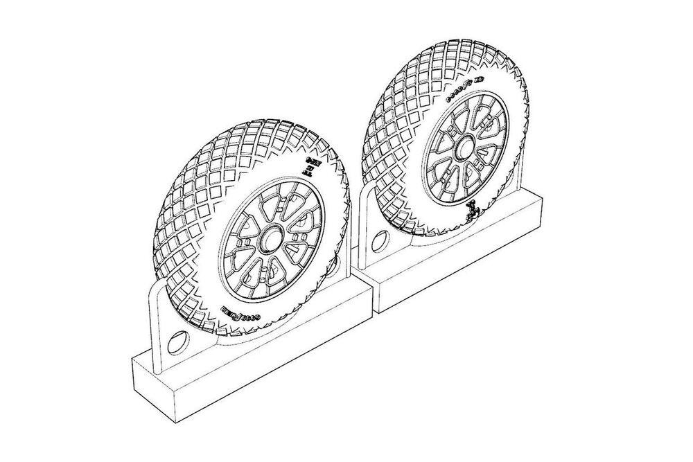 8595683907033 - F4U Corsair Diamond Thread Wheels set 8595683907033 - F4U Corsair Diamond Thread Wheels set