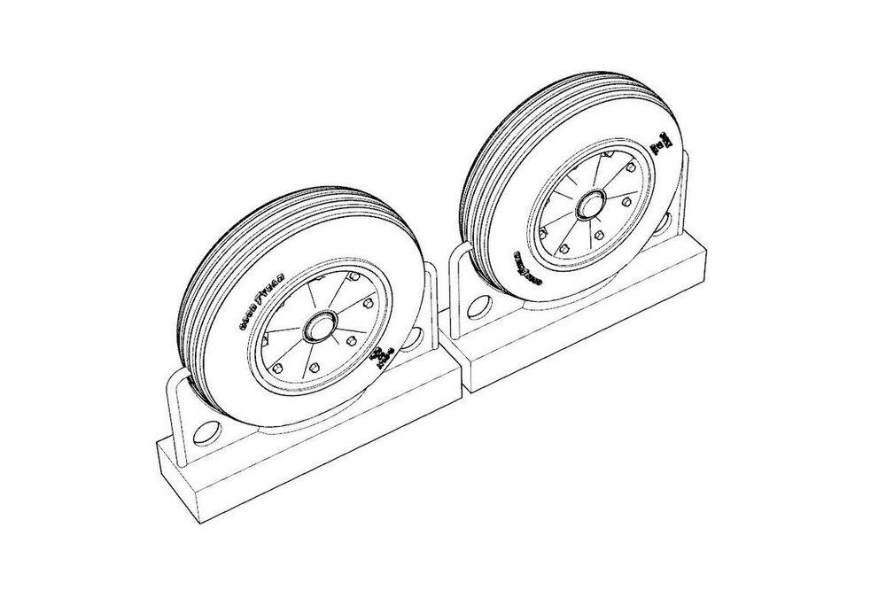 8595683907088 - F4U Corsair Late Ribbed Thread (late �50s) Wheels set 8595683907088 - F4U Corsair Late Ribbed Thread (late �50s) Wheels set