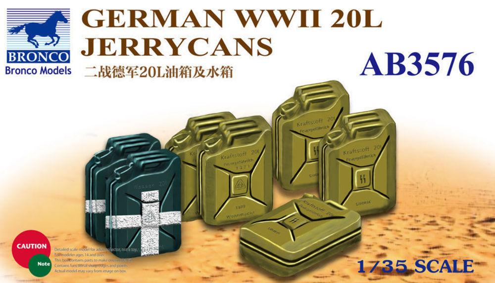 Jerry 2  günstig Kaufen-German WWII 20L Jerrycans. German WWII 20L Jerrycans <![CDATA[Bronco Models / AB3576 / 1:35]]>. 
