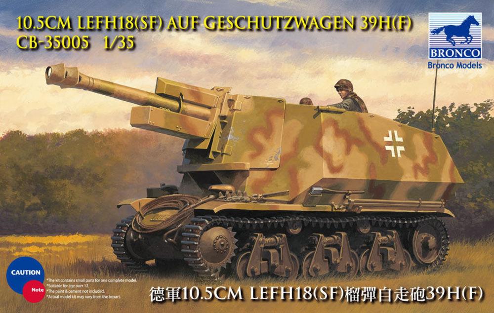 05 9  günstig Kaufen-10.5cm leFH18(Sf) a.Geschutzwagen 39H(f. 10.5cm leFH18(Sf) a.Geschutzwagen 39H(f <![CDATA[Bronco Models / CB35005 / 1:35]]>. 