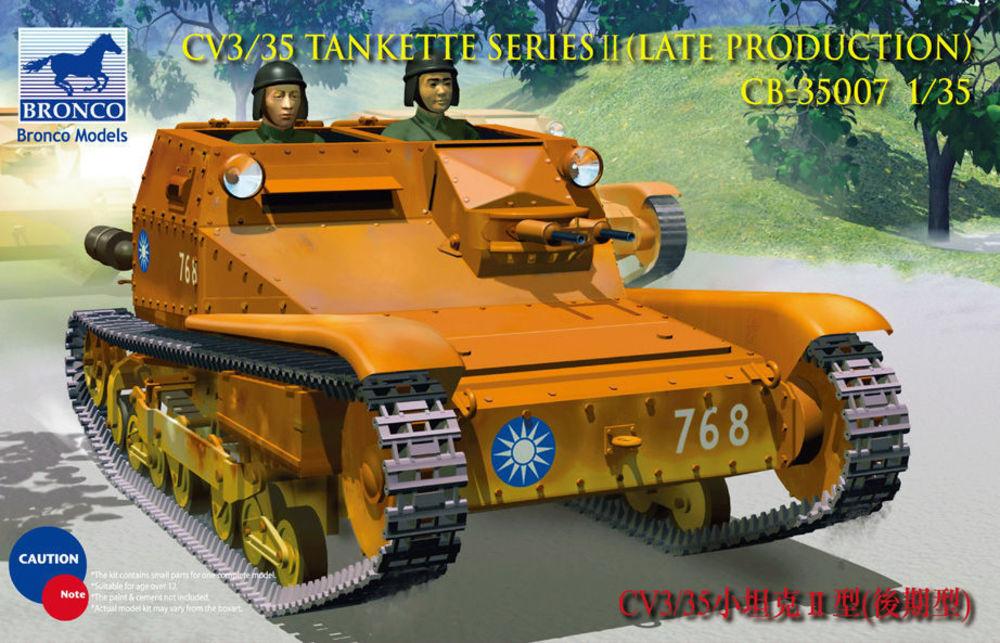 007 A  günstig Kaufen-CV L3/35 Tankette Serie II. CV L3/35 Tankette Serie II <![CDATA[Bronco Models / CB35007 / 1:35]]>. 