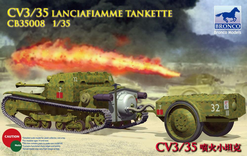 BR 08 günstig Kaufen-CV L3/35 Lanciafiamme Tankette. CV L3/35 Lanciafiamme Tankette <![CDATA[Bronco Models / CB35008 / 1:35]]>. 