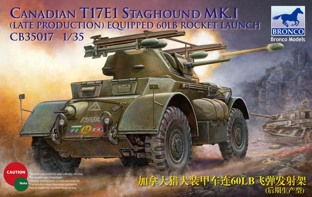 CD R günstig Kaufen-Canadian Staghound Mk.I Late Production w/60lb rocket. Canadian Staghound Mk.I Late Production w/60lb rocket <![CDATA[Bronco Models / CB35017 / 1:35]]>. 