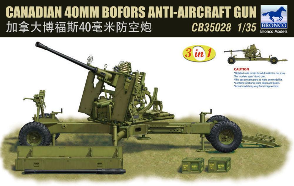 BOFORS günstig Kaufen-Canadian 40mm Bofors Anti-Aircraft Gun. Canadian 40mm Bofors Anti-Aircraft Gun <![CDATA[Bronco Models / CB35028 / 1:35]]>. 