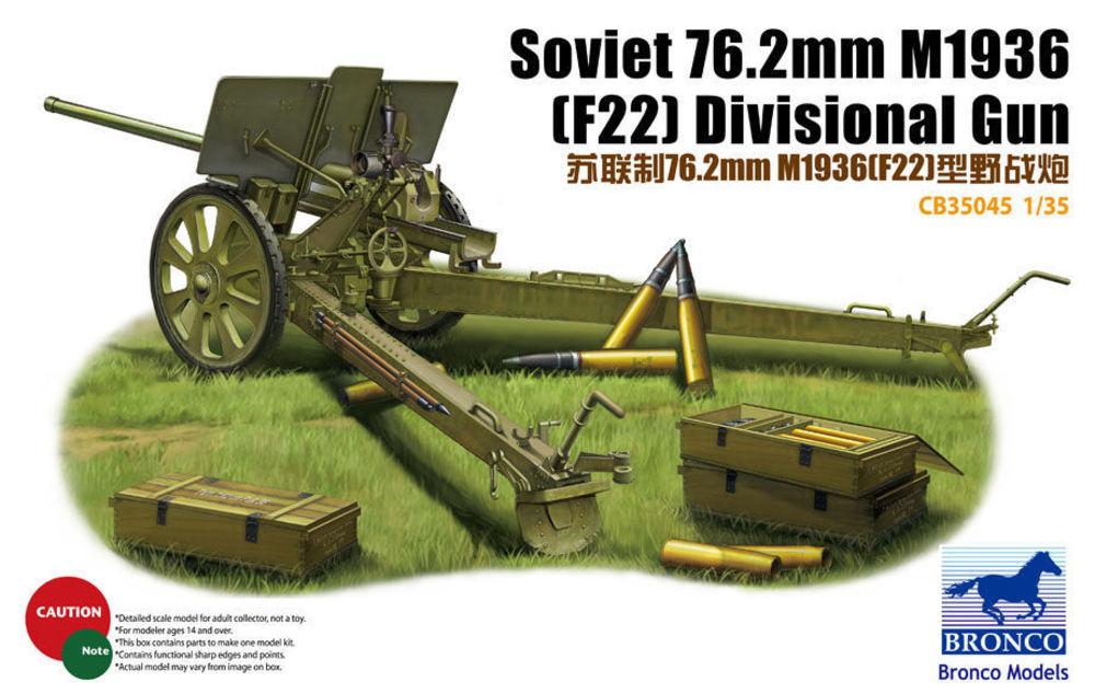 Soviet  günstig Kaufen-Soviet 76.2mm M1936 (F22) Diivisional Gun. Soviet 76.2mm M1936 (F22) Diivisional Gun <![CDATA[Bronco Models / CB35045 / 1:35]]>. 