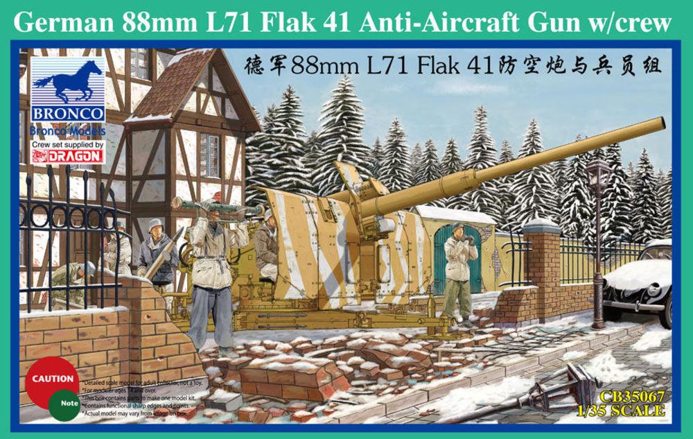 8mm 6  günstig Kaufen-German 88mm L71 Flak 41 Anti-Aircraft Gun w/Crew. German 88mm L71 Flak 41 Anti-Aircraft Gun w/Crew <![CDATA[Bronco Models / CB35067 / 1:35]]>. 