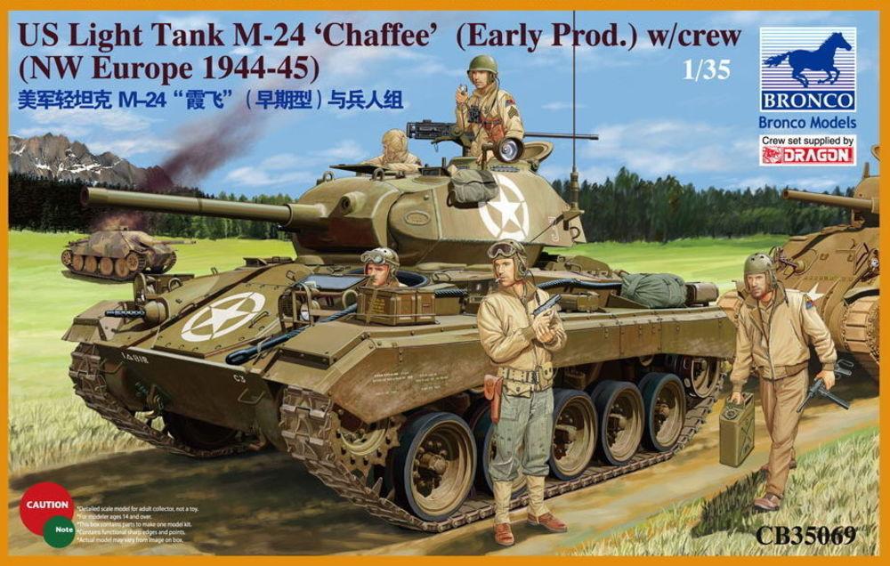 WWII günstig Kaufen-US Light Tank M-24 Chaffee (WWII Prod.). US Light Tank M-24 Chaffee (WWII Prod.) <![CDATA[Bronco Models / CB35069 / 1:35]]>. 