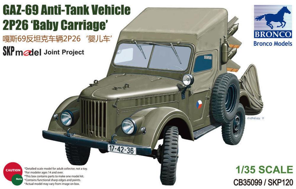 Baby Tank günstig Kaufen-GAZ-69 Anti-Tank Vehicle 2P26 Baby Carri. GAZ-69 Anti-Tank Vehicle 2P26 Baby Carri <![CDATA[Bronco Models / CB35099 / 1:35]]>. 