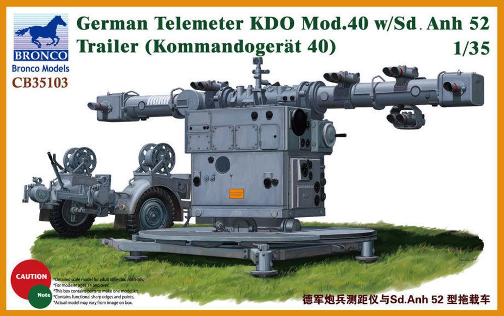 4544032691271 - German Telemeter KDO Mod40 w SdAnh 52 Trailer (Kommando-Ger?t 40) 4544032691271 - German Telemeter KDO Mod40 w SdAnh 52 Trailer (Kommando-Ger?t 40)
