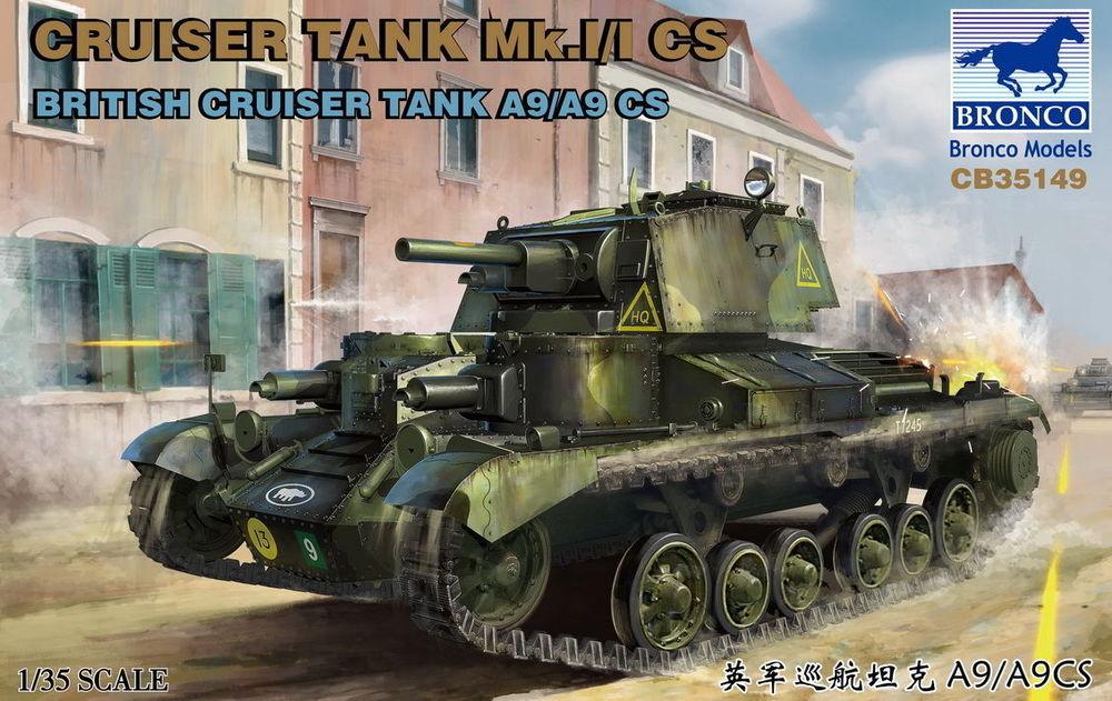 6970162330472 - Bronco Models CB35149 - 135 Cruise Tank MkI ICS British CruiserTank A9 A9CS 6970162330472 - Bronco Models CB35149 - 135 Cruise Tank MkI ICS British CruiserTank A9 A9CS