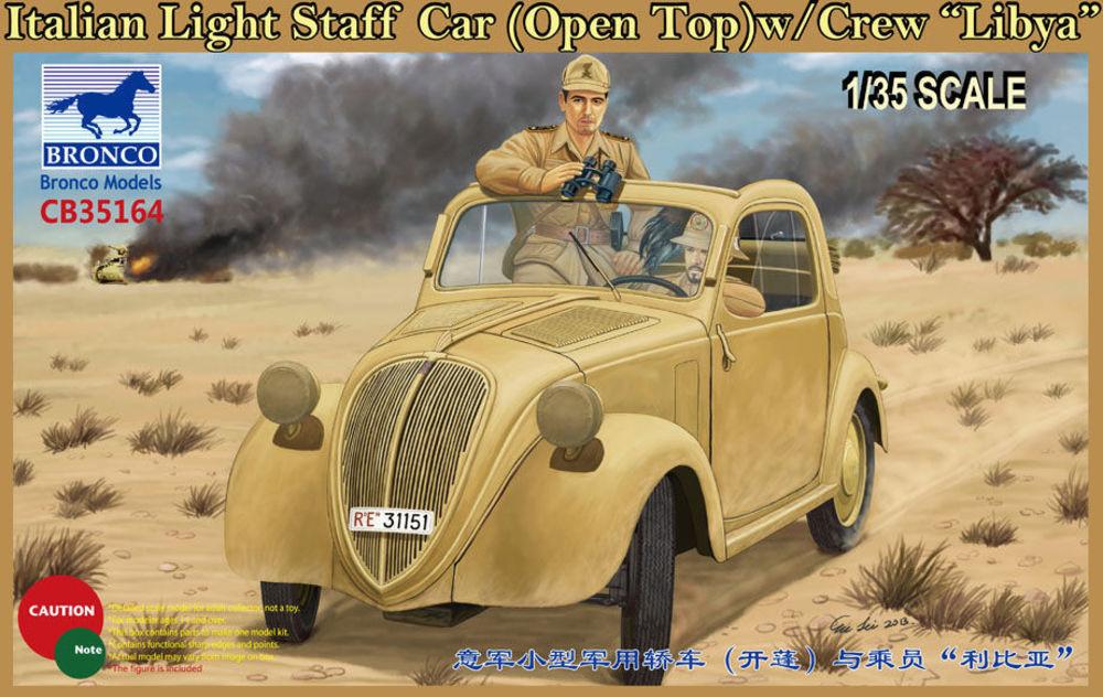 LIGHT günstig Kaufen-Italian Light Staff Car(Open Top) w/Crew Libya. Italian Light Staff Car(Open Top) w/Crew Libya <![CDATA[Bronco Models / CB35164 / 1:35]]>. 