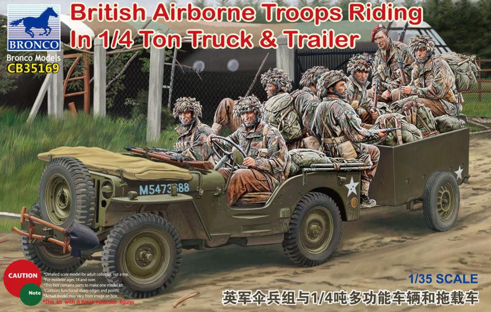 Riding günstig Kaufen-British Airborne Troops Riding In 1/4Ton Truck & Trailer. British Airborne Troops Riding In 1/4Ton Truck & Trailer <![CDATA[Bronco Models / CB35169 / 1:35]]>. 