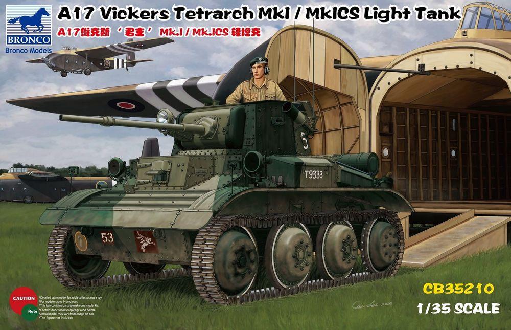 Tank MK günstig Kaufen-A17 Vickers Tetrarch MkI/MkICS LightTank. A17 Vickers Tetrarch MkI/MkICS LightTank <![CDATA[Bronco Models / CB35210 / 1:35]]>. 