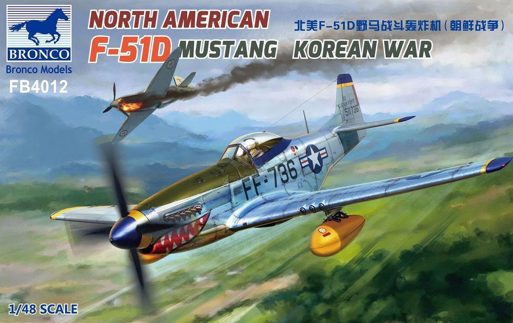 North günstig Kaufen-North American F-51D Mustang Korean War. North American F-51D Mustang Korean War <![CDATA[Bronco Models / FB4012 / 1:48]]>. 