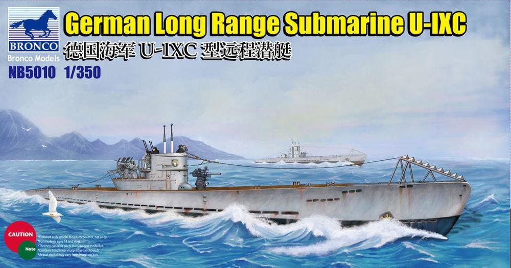 501 Su günstig Kaufen-German Long Range Submarine Type U-IXC. German Long Range Submarine Type U-IXC <![CDATA[Bronco Models / NB5010 / 1:350]]>. 