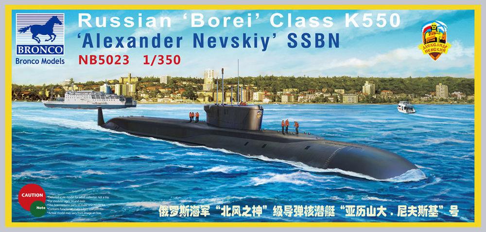 SS 23 günstig Kaufen-Russian Borei Class K-550 Alexander Nevsk. Russian Borei Class K-550 Alexander Nevsk <![CDATA[Bronco Models / NB5023 / 1:350]]>. 