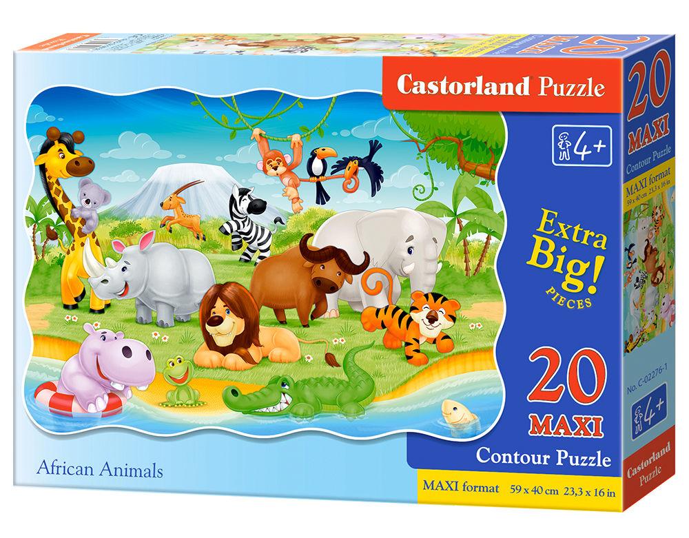 African Animals, Puzzle 20 Teile maxi · Castorland · C022761