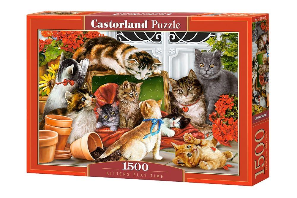 Play and  günstig Kaufen-Kittens Play Time - Puzzle - 1500 Teile. Kittens Play Time - Puzzle - 1500 Teile <![CDATA[Castorland / C-151639-2]]>. 