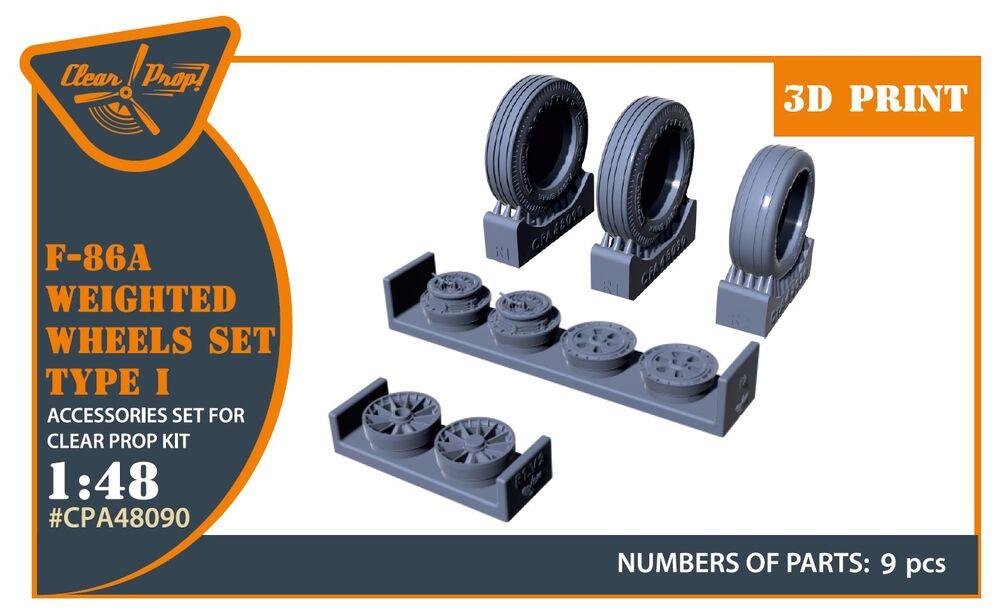 F-86A - Wheels set (weighted) type 1 [Clear Prop]