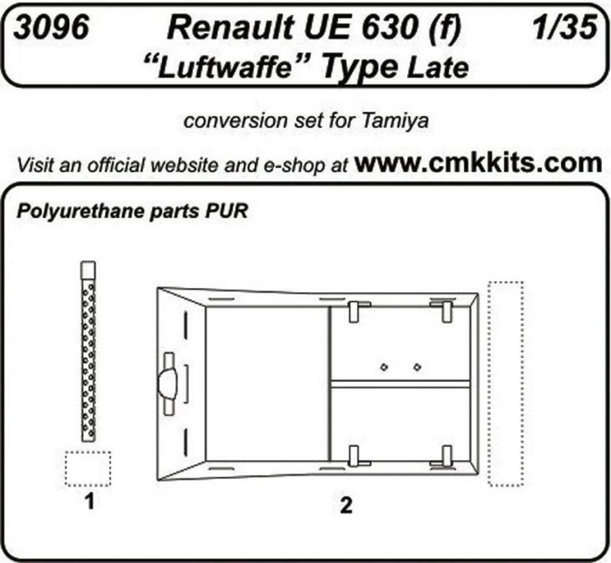 Type  günstig Kaufen-Renault UE 630 (f) Luftwaffe Type Late [Tamiya]. Renault UE 630 (f) Luftwaffe Type Late [Tamiya] <![CDATA[CMK / 3096 / 1:35]]>. 