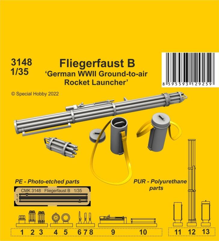 1930,German günstig Kaufen-Fliegerfaust B German WWII ground-to-air rocket launcher. Fliegerfaust B German WWII ground-to-air rocket launcher <![CDATA[CMK / 3148 / 1:35]]>. 