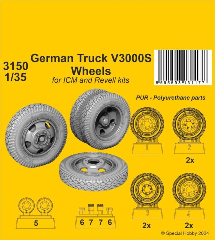 8595593131177 - German Truck V3000S Wheels [ICM]